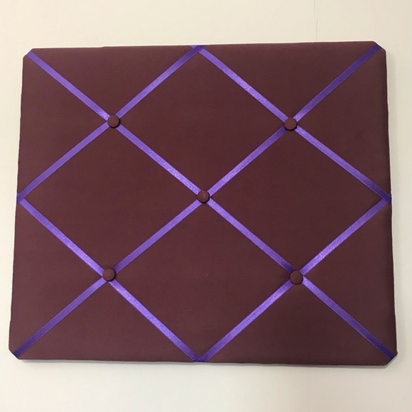 Fabric Purple Photo Memo Vision Board - Picture 6 of 8